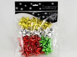 Metallic star bow pack