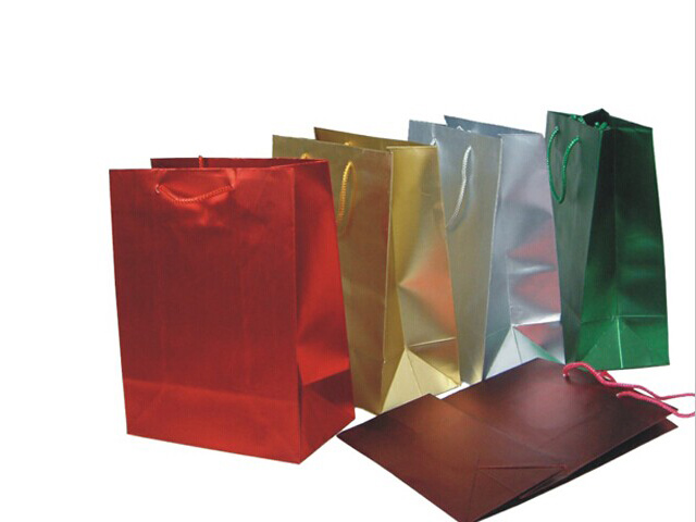Metallic paper bag