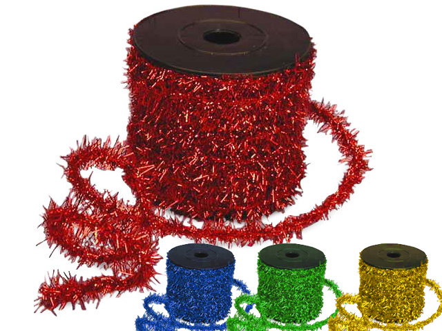 Christmas Metallic Chenille Wired Cord